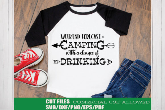 Camping Quote Graphics for Crafts