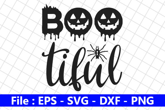 Halloween Quote Design, Boo Tiful