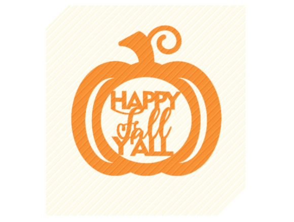 Happy Fall Y All Quote Graphic: Crafts & Graphics for Branding