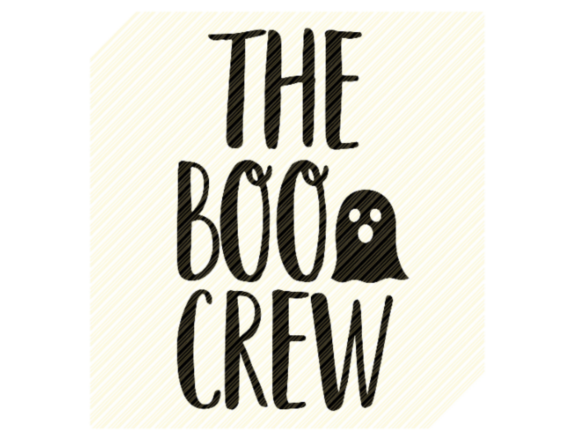 The Boo Crew Halloween Quote Graphic