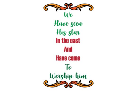 We Have Seen His Star Quote Christmas Graphics